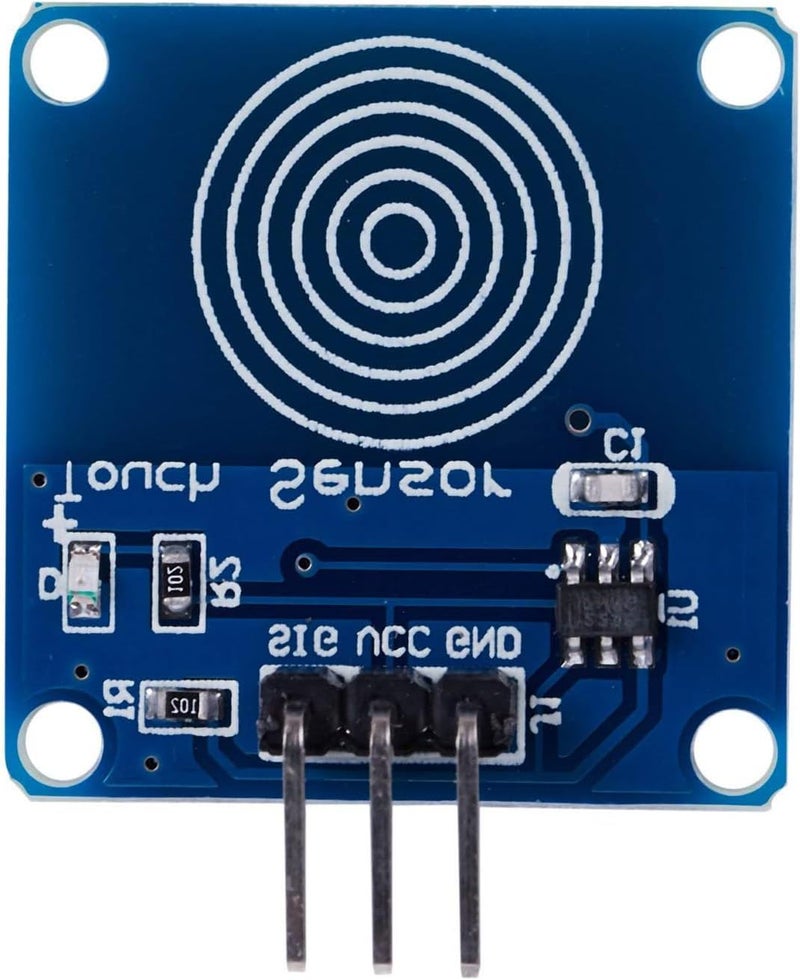 hiBCTR 10PCS TTP223B Capacitive Touch Switch Module - 2-5.5V Digital Sensor with M2 Mounting Holes for DIY Smart Home/Non-Metal Surfaces - Image 5